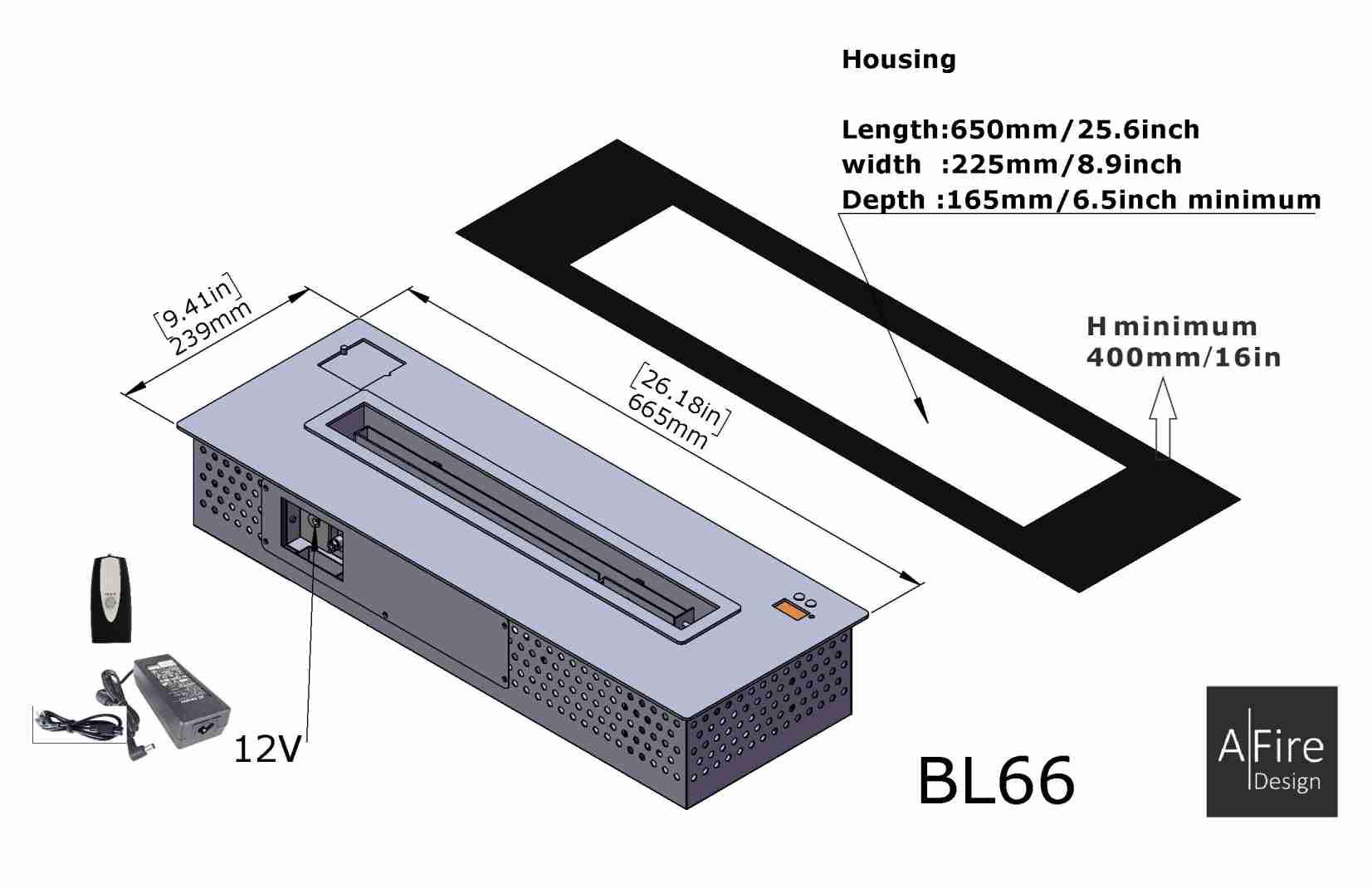 BL66 intelligenter Ethanol Brenner Einbau