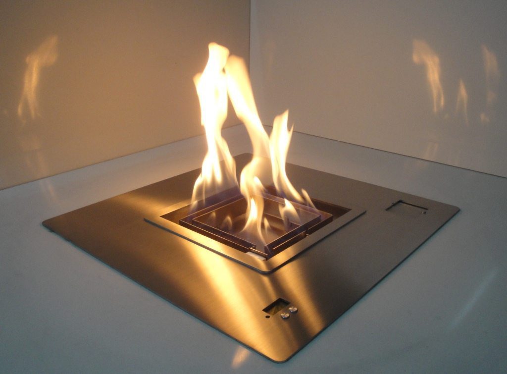 Square and Round Ethanol Burner Inserts for Designer Hearths AFIRE