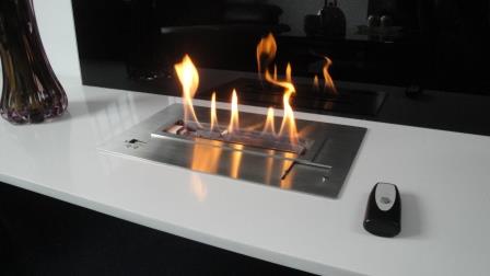 Ethanol burner insert with remote control BL40