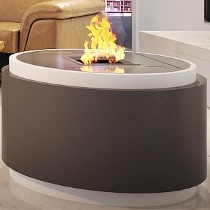 Round ethanol burner