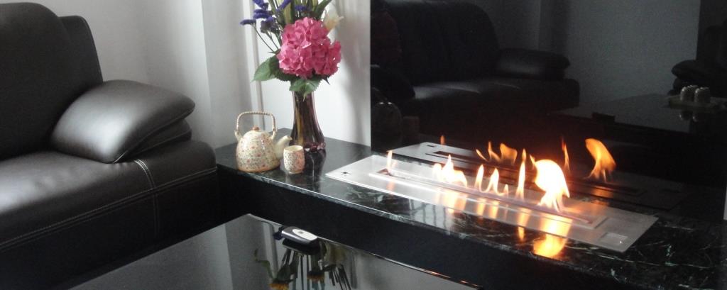 AFIRE bio ethanol fireplace: how to customize an embeddable insert