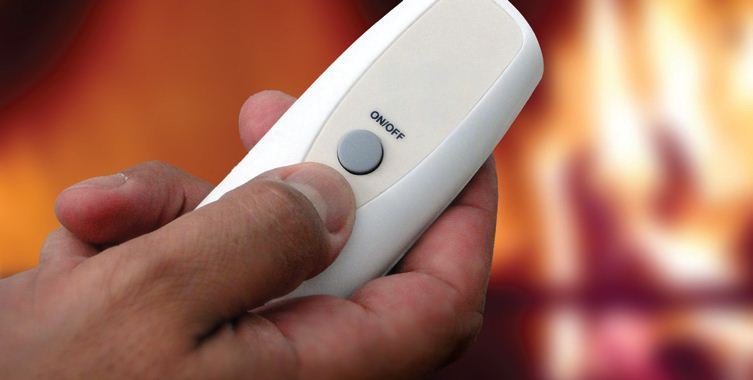 Remote control for bio ethanol fireplace or insert