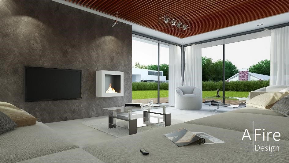 Smart wall fireplace