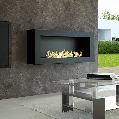 Afire Design Smart Ethanol Wall Fireplace With Remote Control