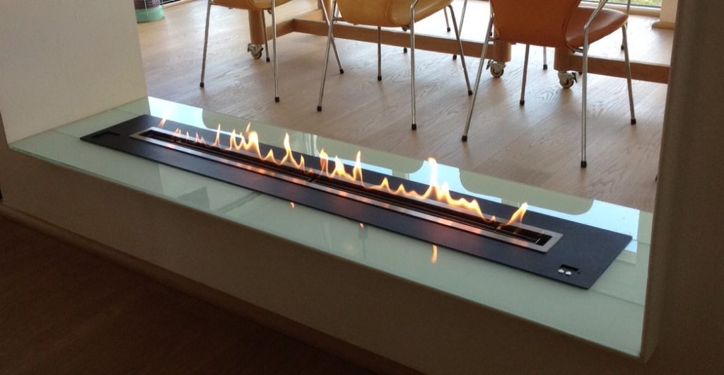 XXL Bio Ethanol Burner Insert Spend the Autumn by the Fireplace