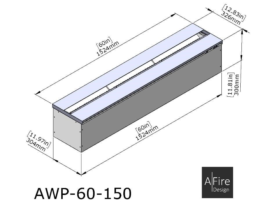 Cheminee a vapeur d eau dimensions AWP 60-150
