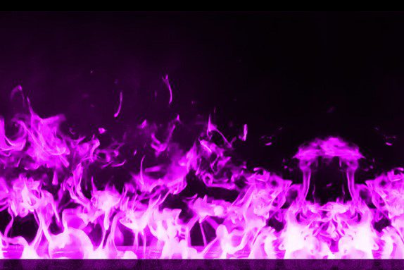 Elektrokamin Flammen violetter Farben