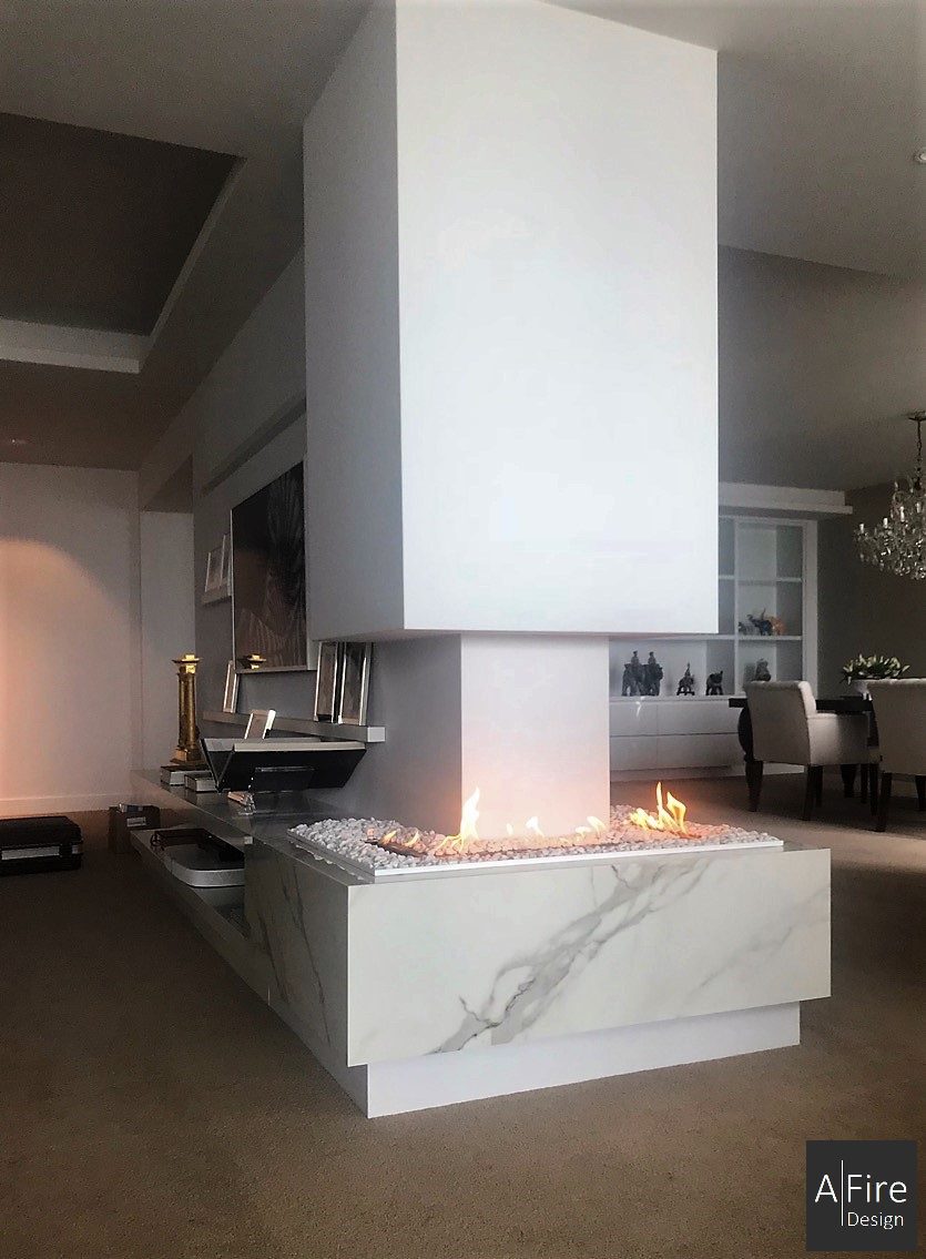 Tendencia de chimeneas decorativas – Un fuego ultra diseñado AFIRE