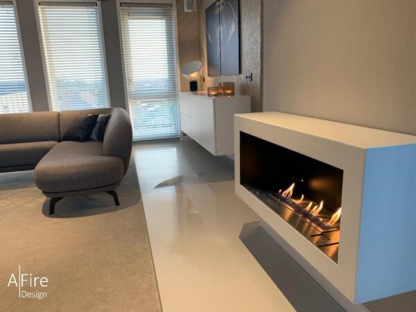 Wall mounted ethanol fireplace SASA design