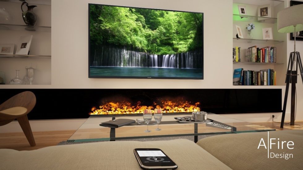 Cheminee Virtuelle Sur Television
