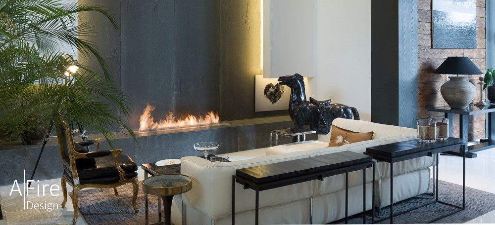 Advantages of a contemporary fireplace with an ethanol burner insert