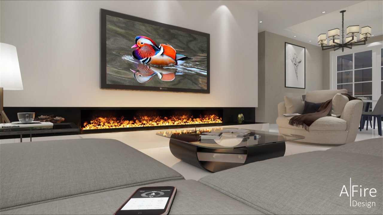 Fireplace for passive house or lowenergy consumption building