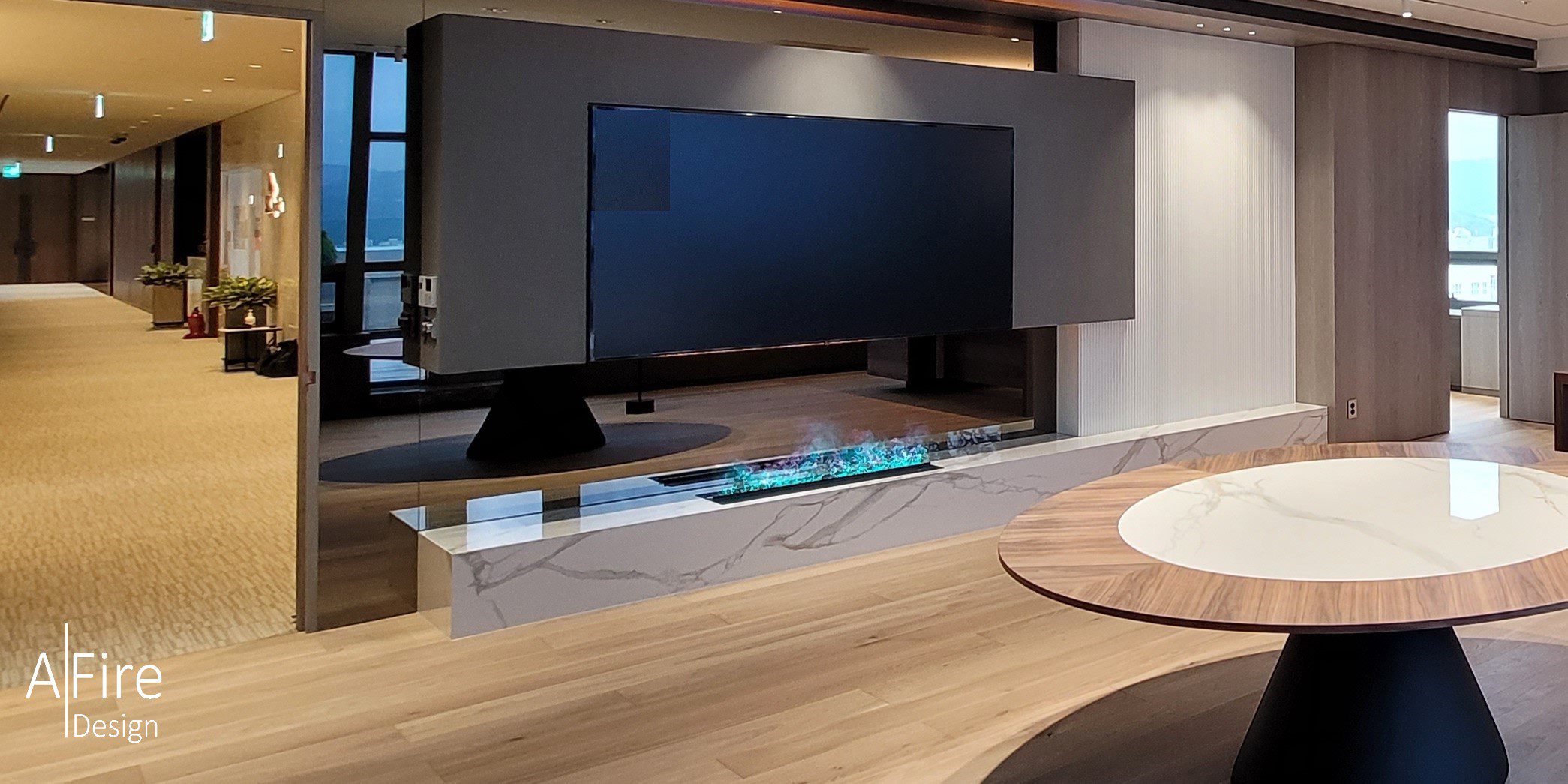 environmentally-friendly-water-vapor-fireplace Environmentally friendly water vapor fireplace
