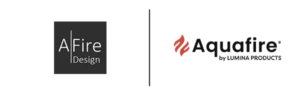 Afire aquafire logo water vapor fireplaces