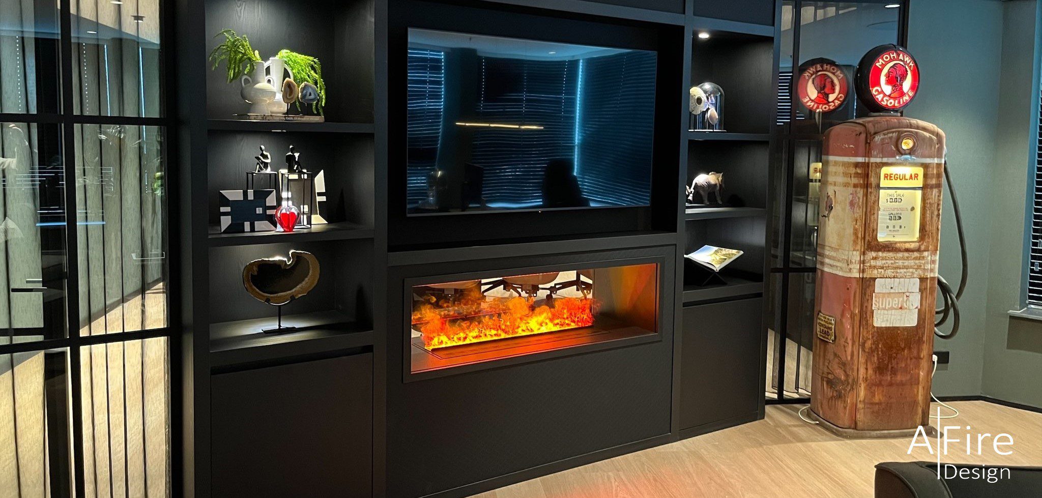 Electric fireplace inserts