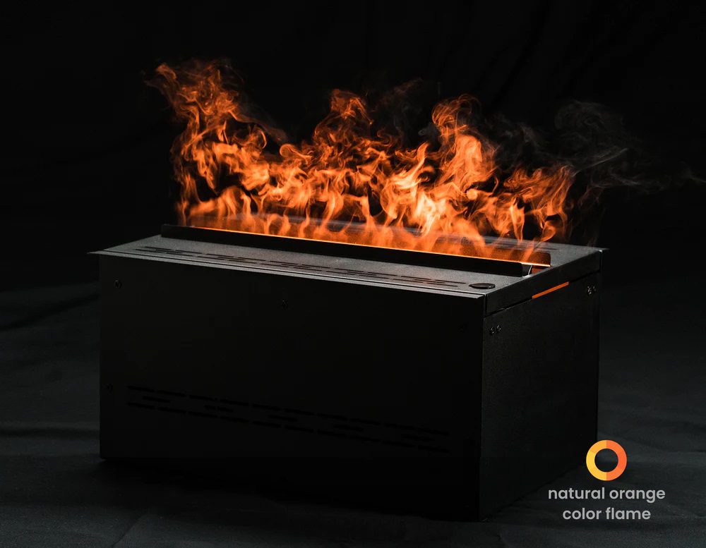 Small sized water vapor fireplace