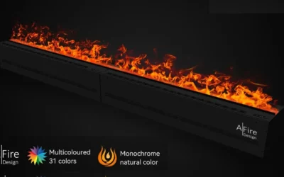 Tendencias 2025: Chimenea de vapor de agua y quemador de bioetanol