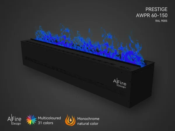 Water vapor fireplace insert PRESTIGE 60 in 150 cm natural and multicolored flames - Imagen 6