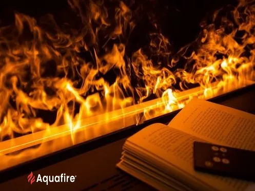 Flammes naturelles de cheminée à vapeur d’eau – Effet feu réaliste Aquafire de AFIRE