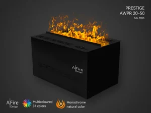 Insert à vapeur d'eau PRESTIGE 50 cm flammes naturelles