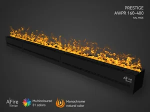 Water vapor fireplace insert prestige 160 in 400 cm natural flames