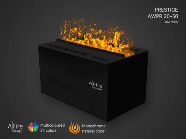 Water vapor insert PRESTIGE 20 in 50 cm natural and multicolor flames