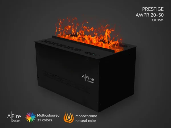 Water vapor insert PRESTIGE 20 in 50 cm natural and multicolor flames - Imagen 4