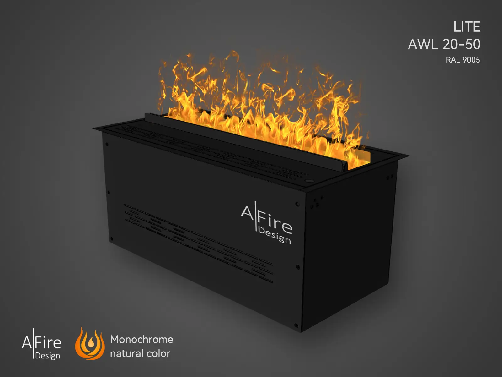 Collection de cheminées à vapeur d’eau Aquafire LITE par AFIRE