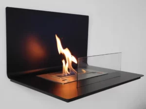 Cheminée éthanol murale LOFT noire