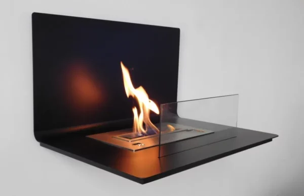 Ethanol fireplace LOFT black satin