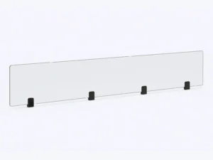 CrystalShield Glass 60 in - 150 cm pour cheminée à vapeur d’eau Aquafire – écran en acrylique cristal stabilisateur de flamme.