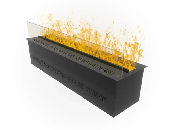 Camino elettrico ad acqua da incasso LITE 100 cm Aquafire con vetro di protezione in acrilico cristallo