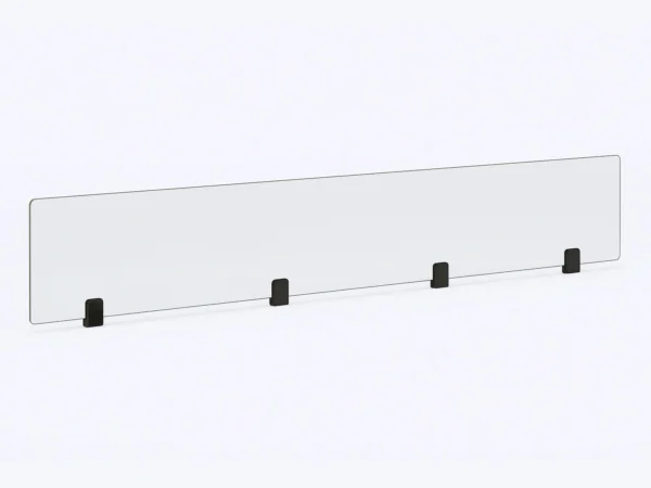 CrystalShield Glas 150 cm für Aquafire Wasserdampf Kamin – transparentes Schutzglas