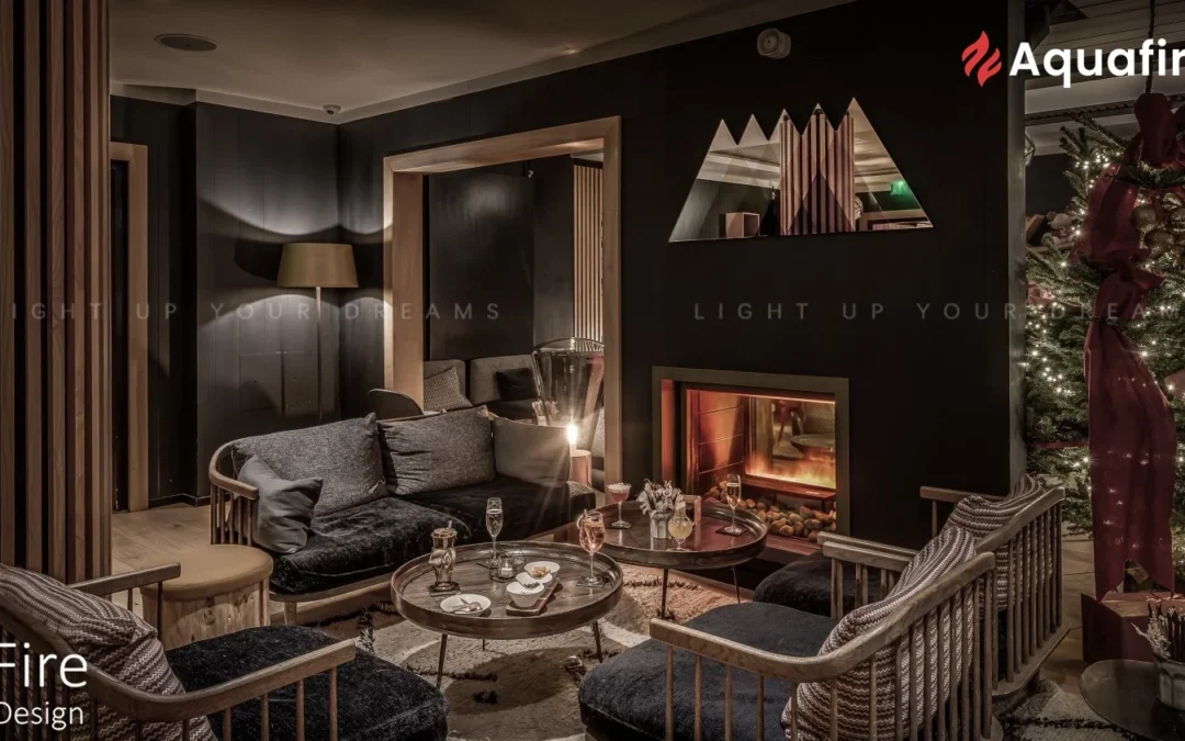 Aquafire Water Vapor Fireplace Design by AFIRE