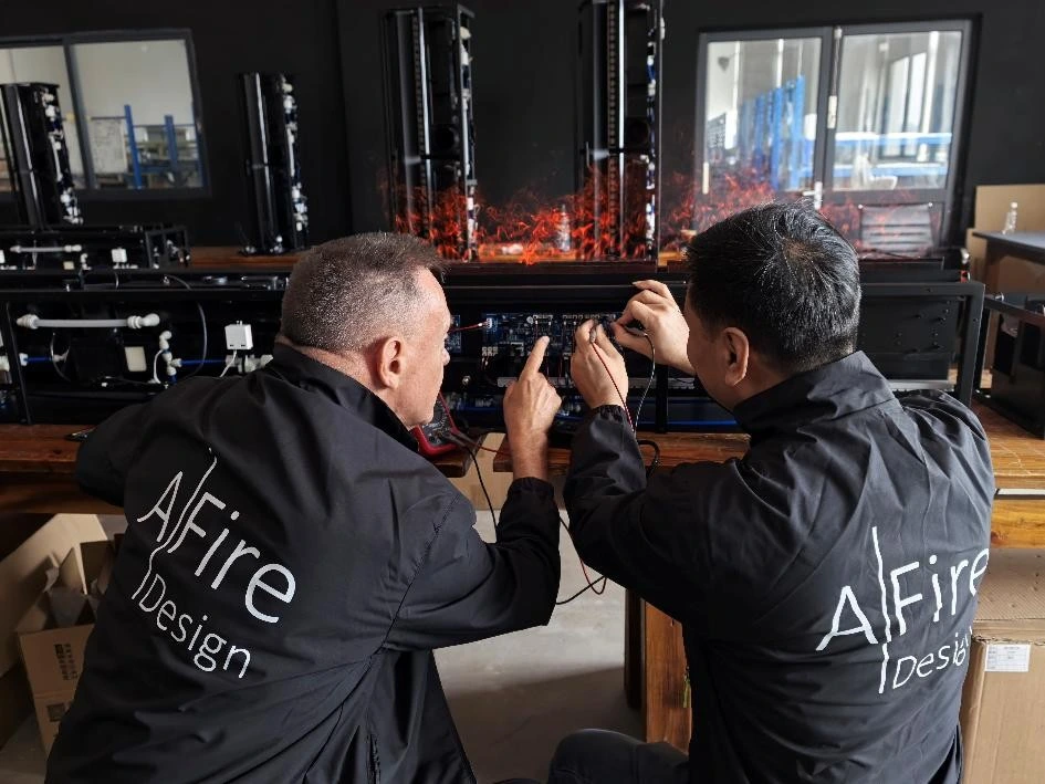 Taller de servicio postventa AFIRE para chimeneas de vapor de agua Aquafire Taller de servicio postventa AFIRE para chimeneas de vapor de agua Aquafire